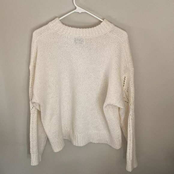 Old Navy Elegant Cream Knit Sweater Size Large. NWT - Picture 6 of 6